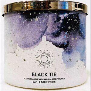 Bath & Body Works BLACK TIE Large Scented 3-Wick Candle